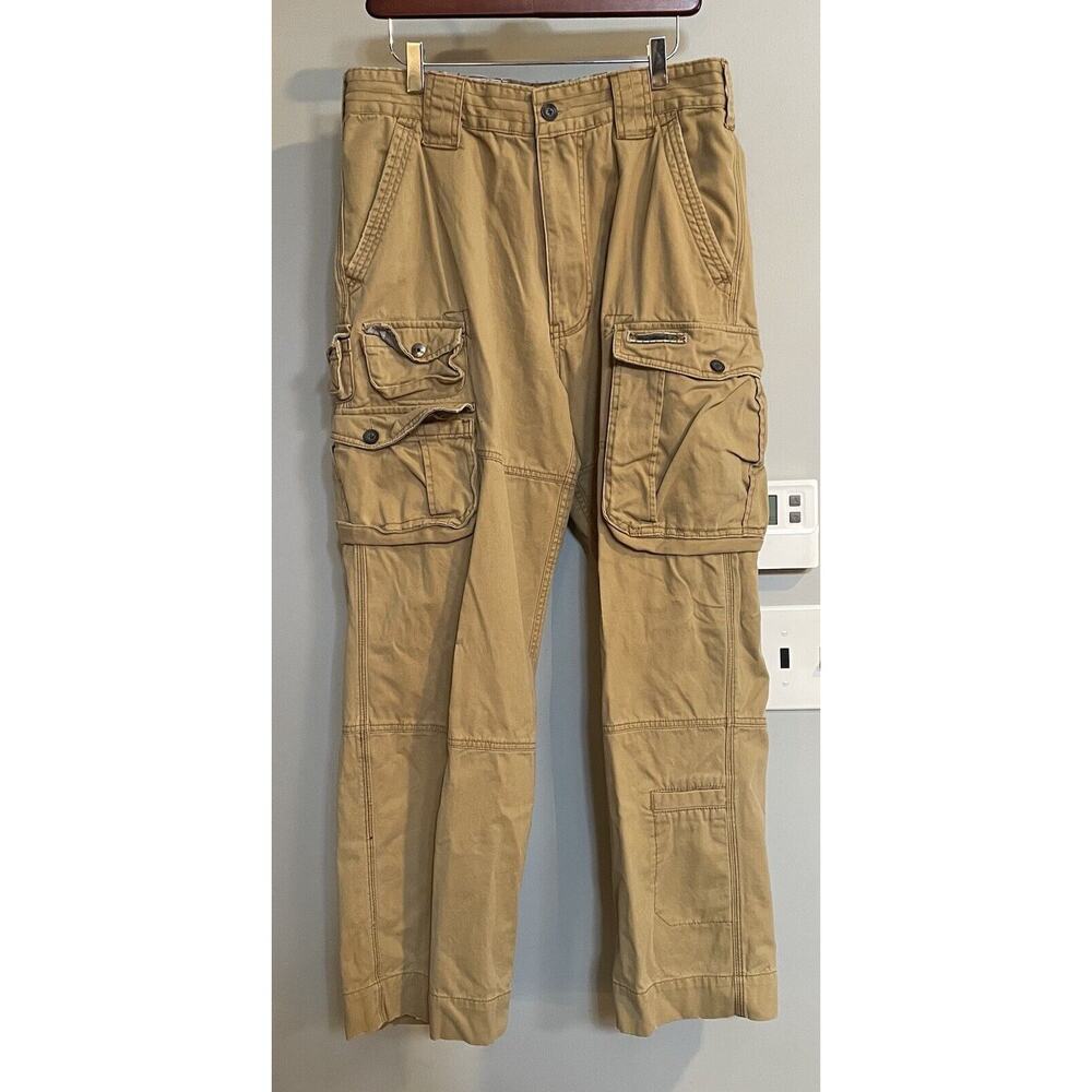 Vintage Y2K Wearfirst Pants Cargo‎ Cotton Canvas Mens 33x28